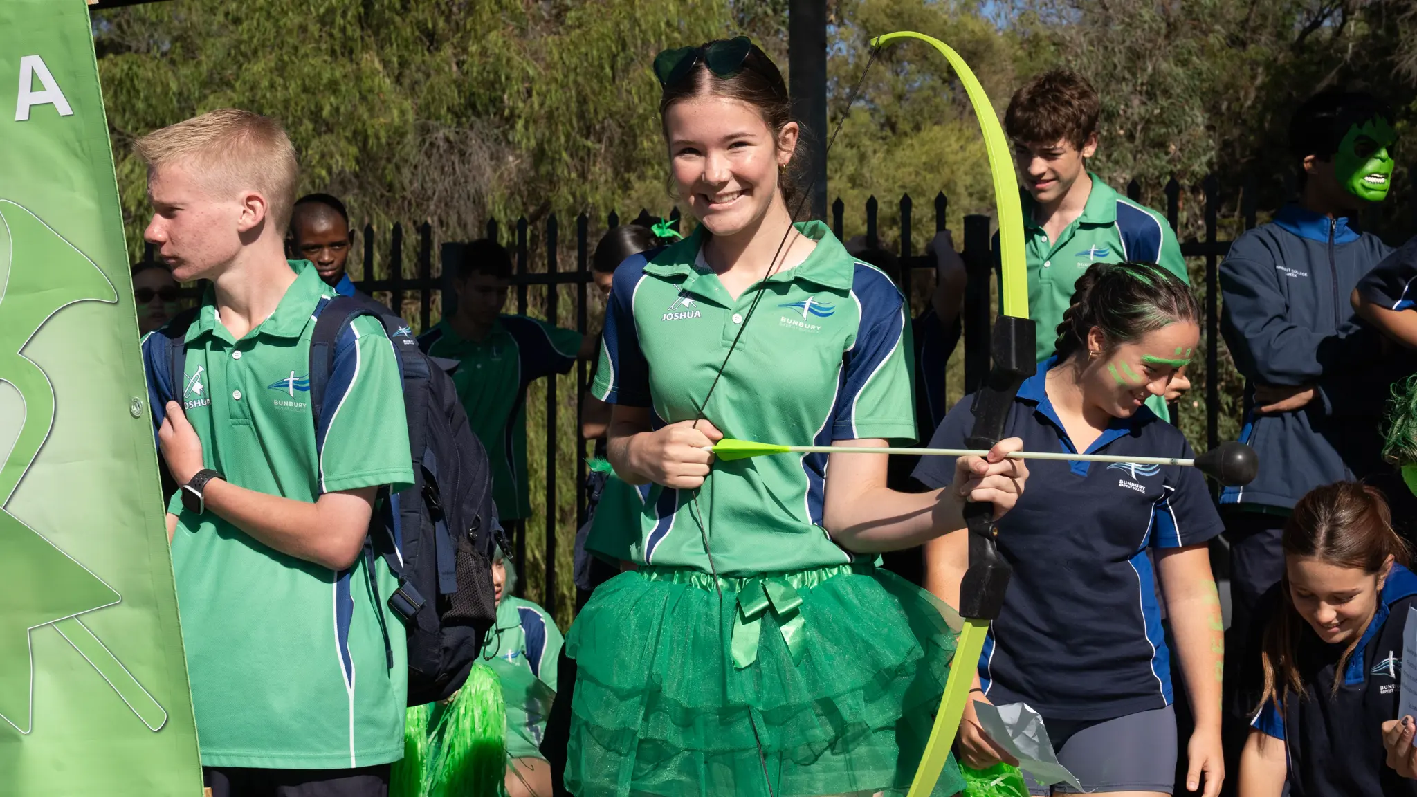 Bunbury Baptist College students competing at the Athletics Carnival