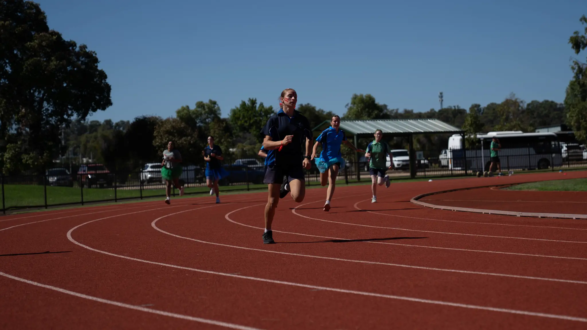 Bunbury Baptist College students competing at the Athletics Carnival