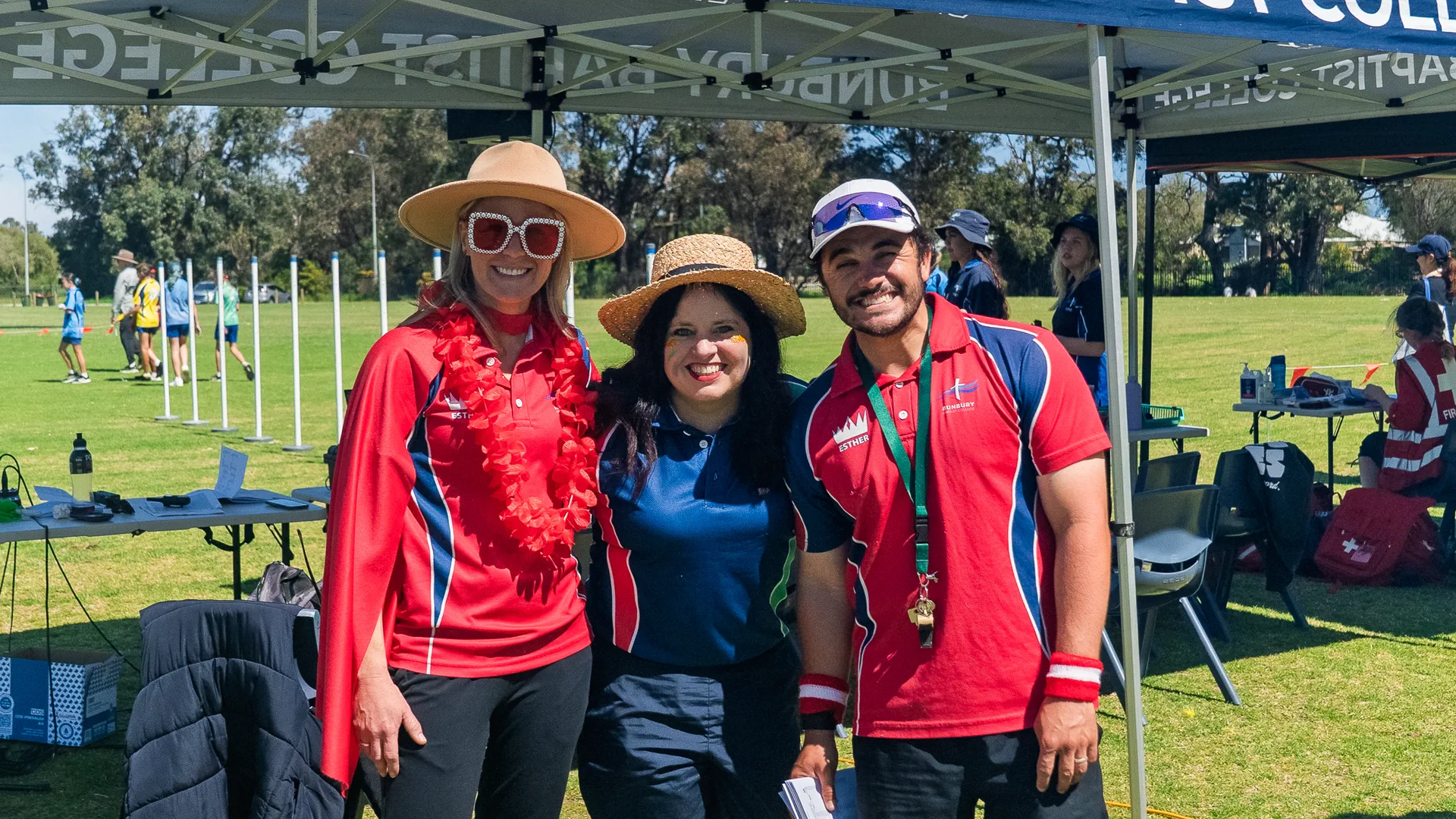 Bunbury Baptist College students competing at the Athletics Carnival