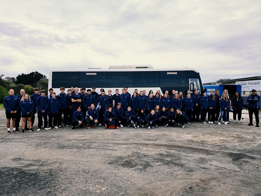 Bunbury Baptist College students on excursion during Country Week